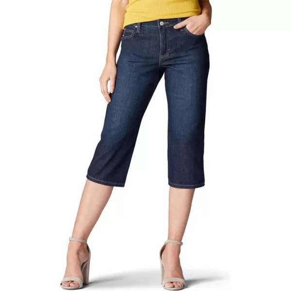 Lee Womens Relaxed Fit Capri JeanLagoon