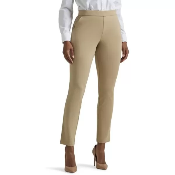 Lee Womens Ultra Lux Comfort Any Wear Slim Ankle PantKansas City Khaki