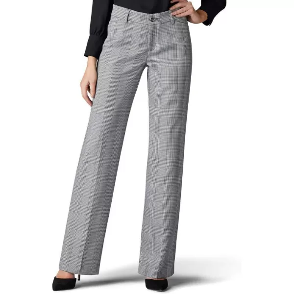 Lee Womens Ultra Lux Comfort with Flex Motion Trouser PantBlack Briar Plaid