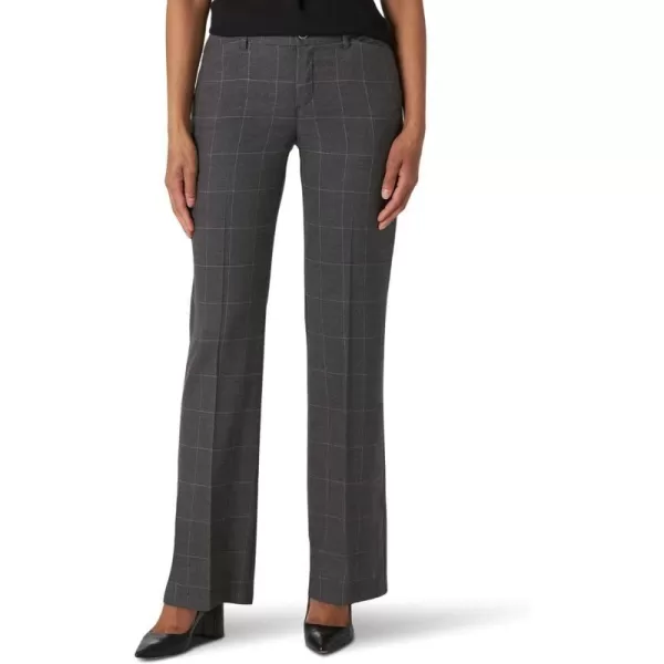 Lee Womens Ultra Lux Comfort with Flex Motion Trouser PantHeather Gray Windowpane