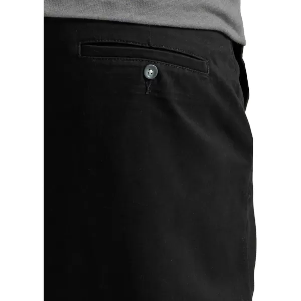 Lee Mens Big ampamp Tall Extreme Motion Flat Front Relaxed Taper PantBlack