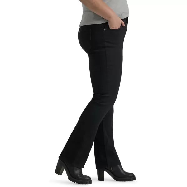 Lee Womens Plus Size Legendary Mid Rise Bootcut JeanBlack