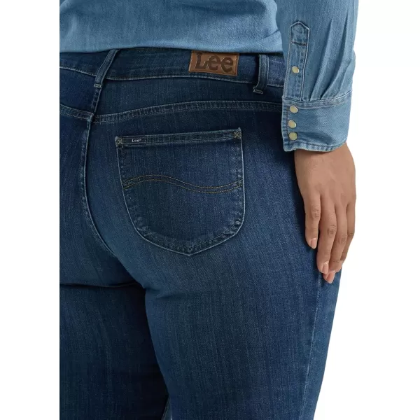 Lee Womens Plus Size Legendary Mid Rise Bootcut JeanCompass