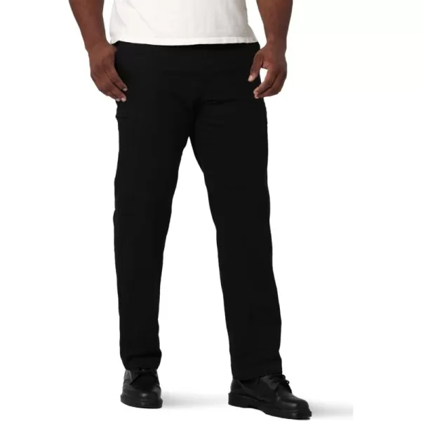 Lee Mens Big and Tall Extreme Motion Canvas Cargo PantBlack