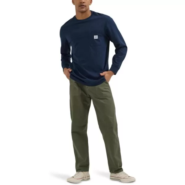 Lee Mens Workwear Long Sleeve TeeInky Blue