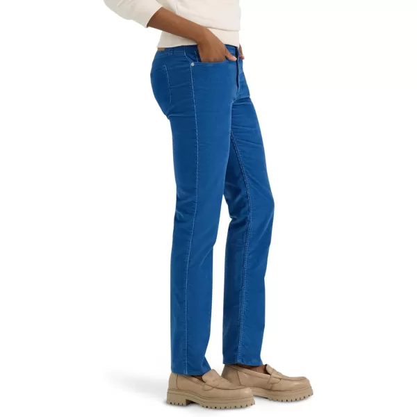 imageLee Womens Legendary Mid Rise Straight Leg JeanMidcentury Blue Cord