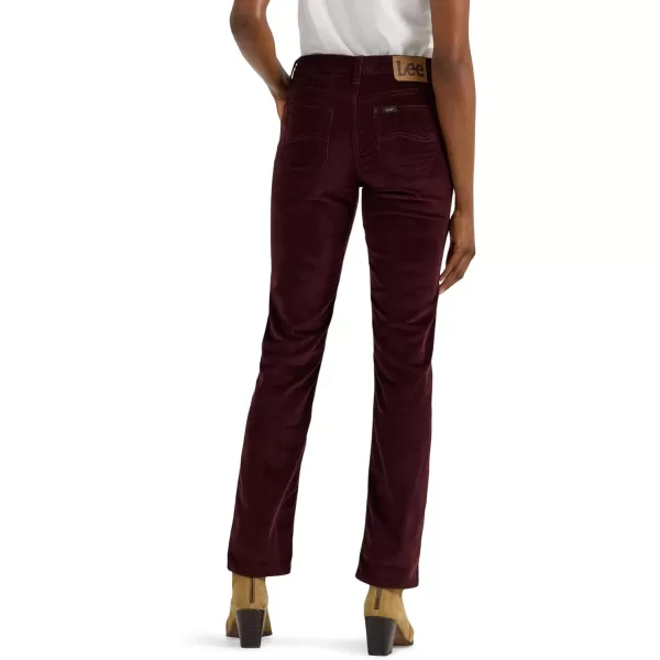 imageLee Womens Legendary Mid Rise Straight Leg JeanVelvet Beet Cord