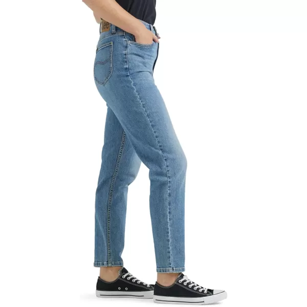 imageLee Womens Legendary Mom Jean in One Tone High Rise Straight Leg Size SGlowing Review