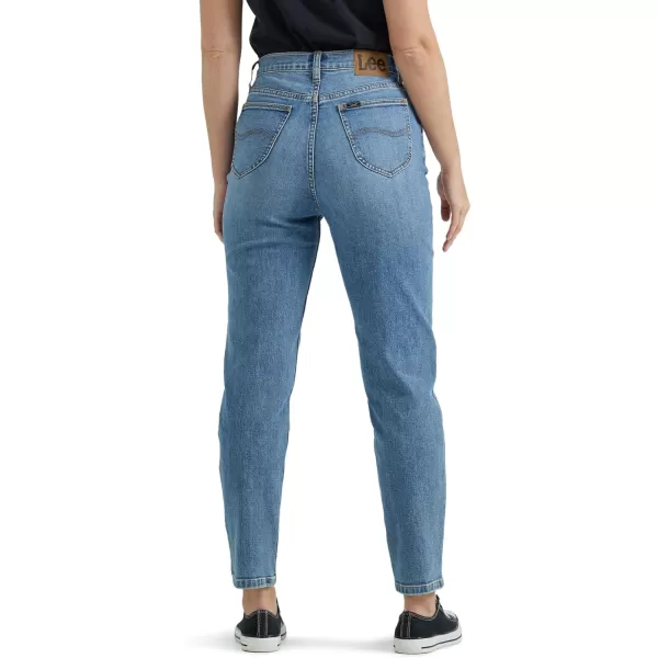 imageLee Womens Legendary Mom Jean in One Tone High Rise Straight Leg Size SGlowing Review