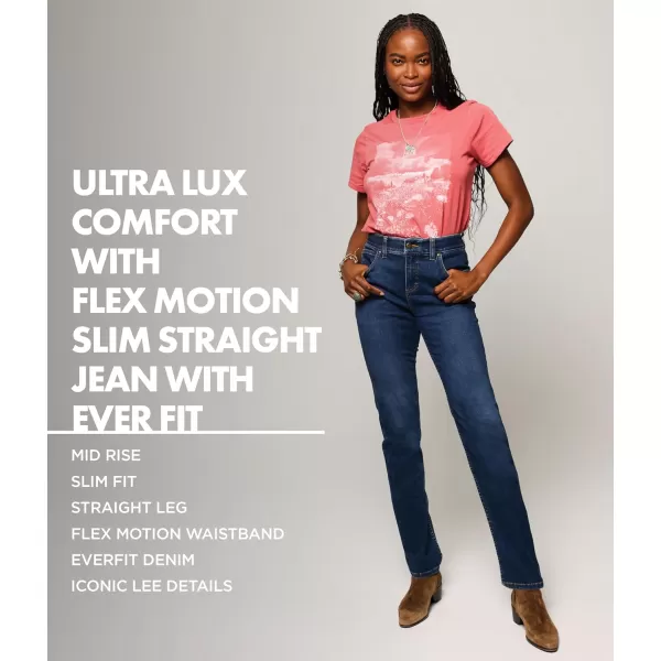 imageLee Womens Ultra Lux Comfort with Flex Motion Slim Straight Jean with Ever FitDark Dream