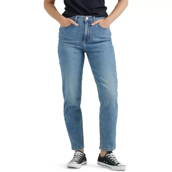 imageLee Womens Legendary Mom Jean in One Tone High Rise Straight Leg Size SGlowing Review