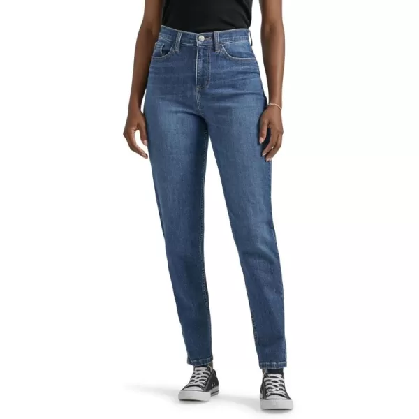 imageLee Womens Legendary Mom Jean in One Tone High Rise Straight Leg Size SStandout