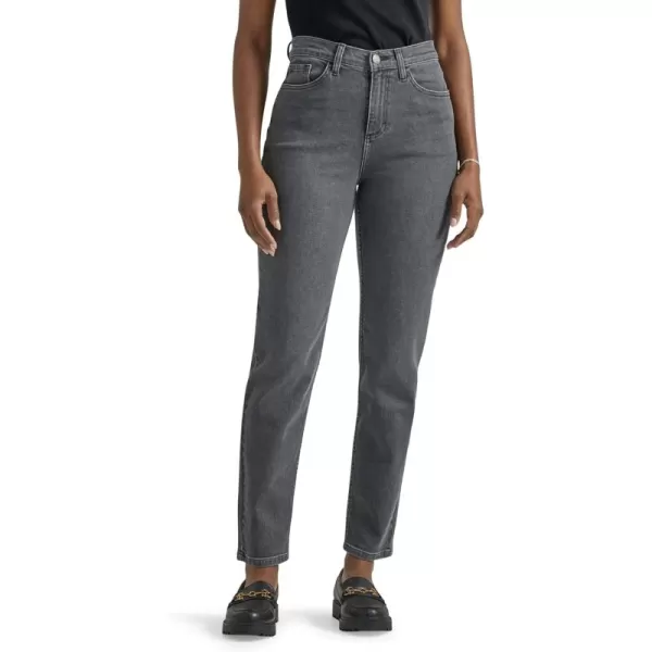 imageLee Womens Legendary Mom Jean in One Tone High Rise Straight Leg Size SWashed Black