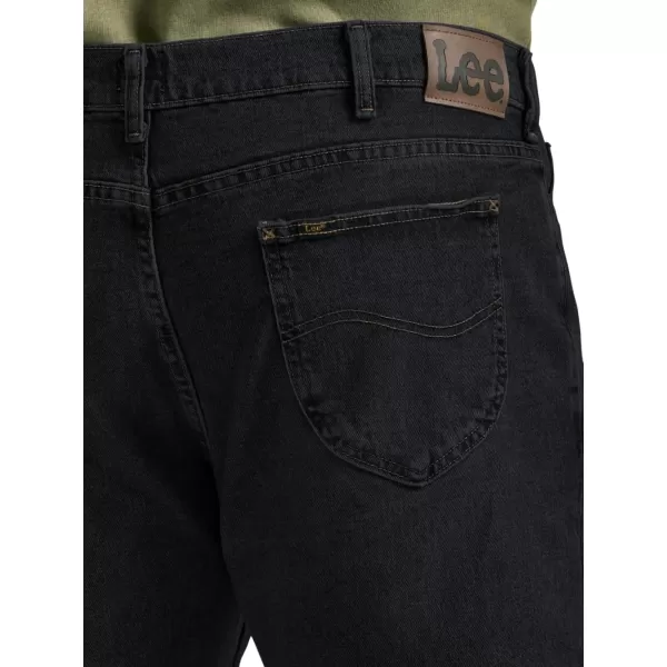 imageLee Mens Big ampamp Tall Legendary Relaxed Straight JeanOverdye Black