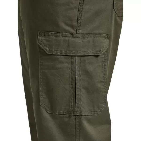 imageLee Mens Big and Tall Extreme Motion Twill Cargo PantFrontier Olive