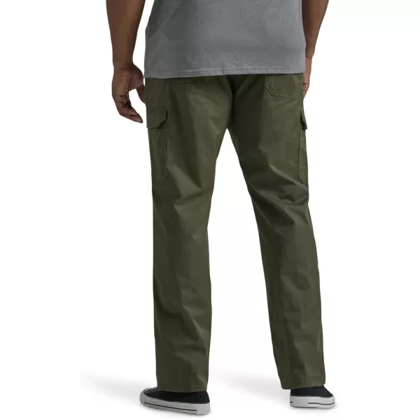 imageLee Mens Big and Tall Extreme Motion Twill Cargo PantFrontier Olive