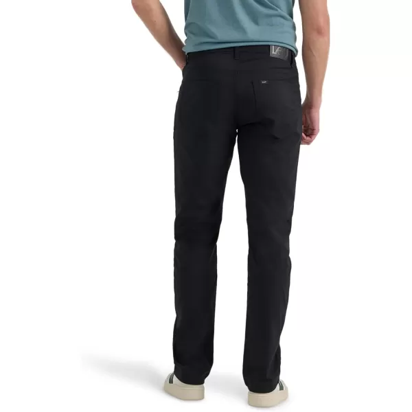 imageLee Mens Extreme Motion Performance 5 Pocket Regular Straight PantBlack