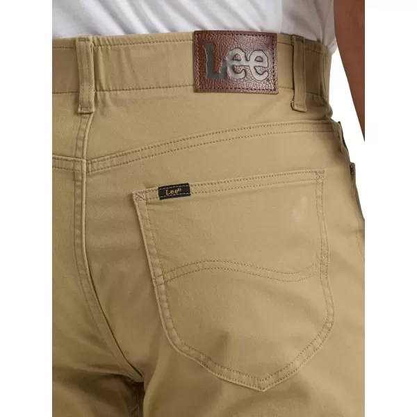 imageLee Mens Extreme Motion Relaxed Straight JeanKansas City Khaki Twill