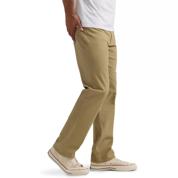 imageLee Mens Extreme Motion Relaxed Straight JeanKansas City Khaki Twill