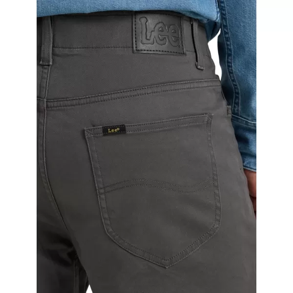 imageLee Mens Extreme Motion Relaxed Straight JeanStatic Gray Twill