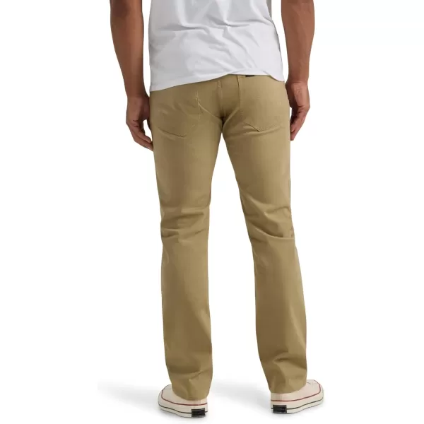 imageLee Mens Extreme Motion Slim Straight JeanKansas City Khaki Twill