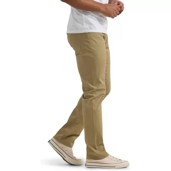 imageLee Mens Extreme Motion Slim Straight JeanKansas City Khaki Twill