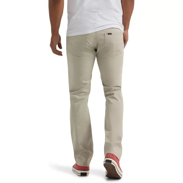 imageLee Mens Extreme Motion Slim Straight JeanStone Twill