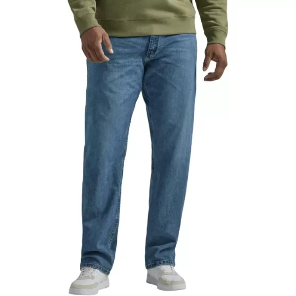 imageLee Mens Big ampamp Tall Legendary Relaxed Straight JeanTrue Blue