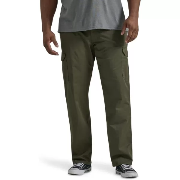 imageLee Mens Big and Tall Extreme Motion Twill Cargo PantFrontier Olive