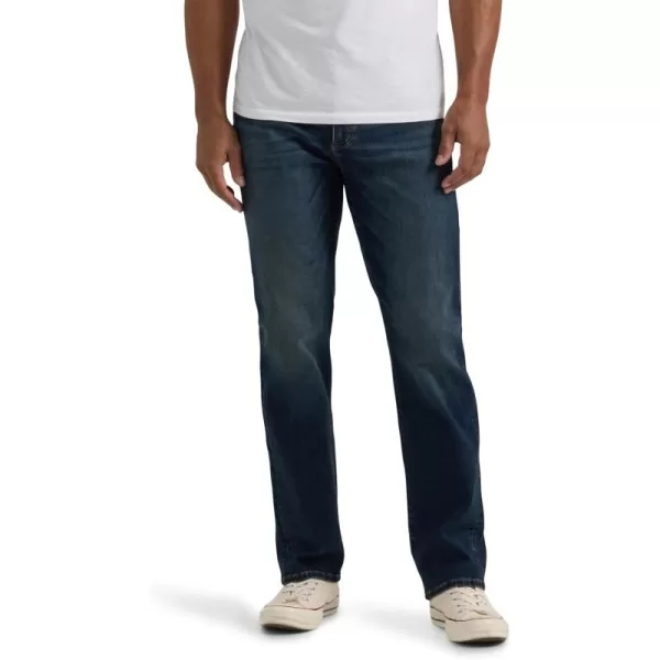 imageLee Mens Extreme Motion Relaxed Straight JeanDark Convoy