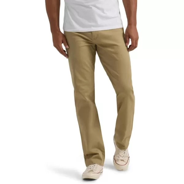 imageLee Mens Extreme Motion Relaxed Straight JeanKansas City Khaki Twill