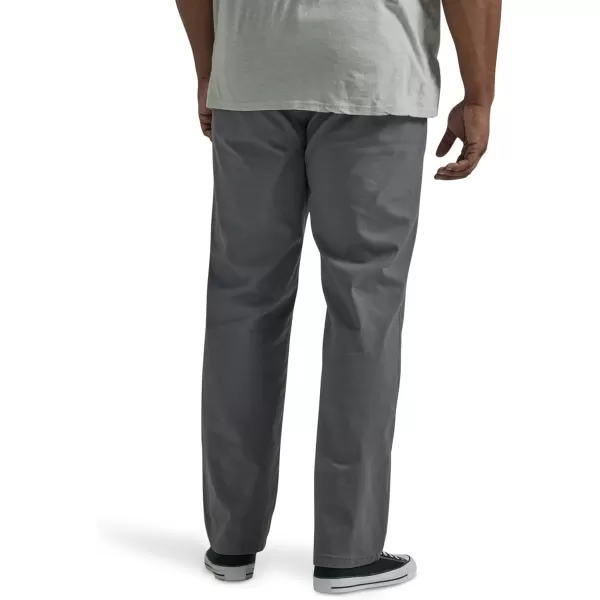 imageLee Mens Big ampamp Tall Extreme Motion Flat Front Regular Straight PantPainter Gray