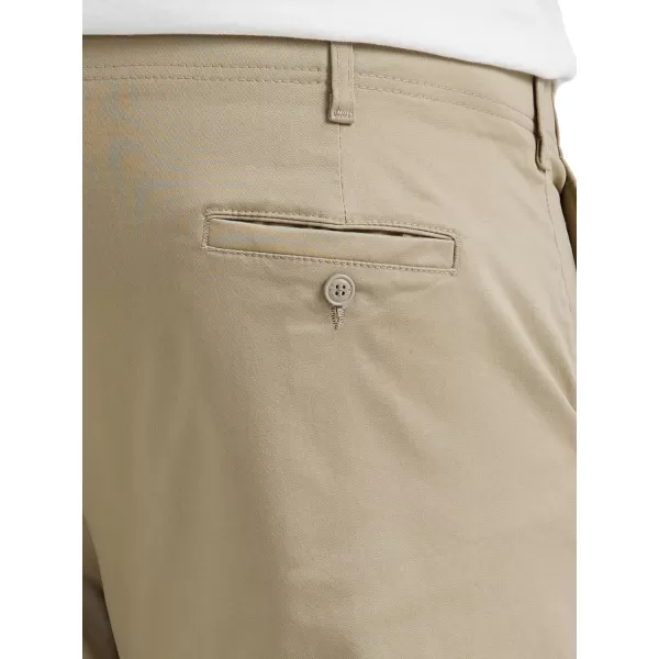 imageLee Mens Big ampamp Tall Extreme Motion Flat Front Regular Straight PantPebble