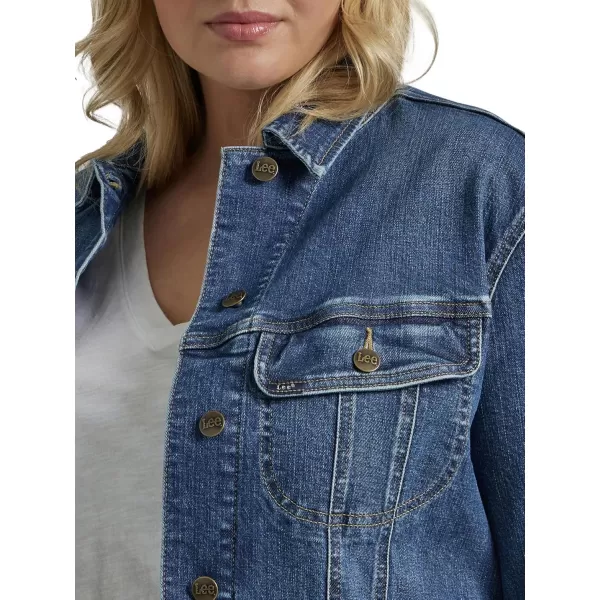 imageLee Womens Plus Size Legendary Rider Denim JacketStandout