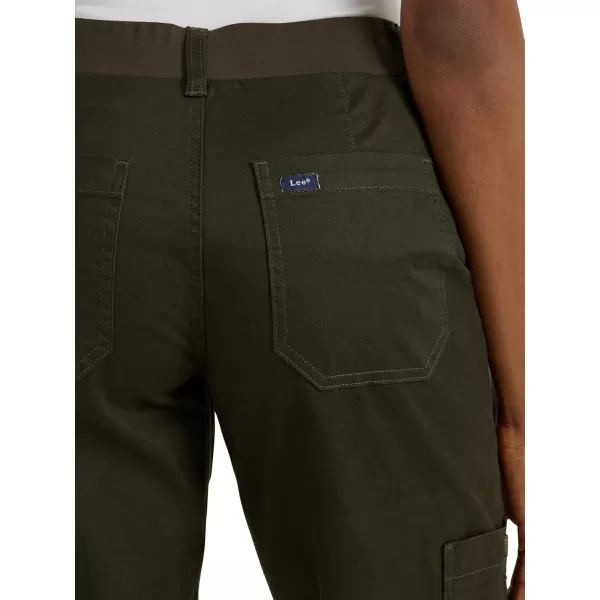 imageLee Womens Ultra Lux Comfort with Flex To Go Utility PantDark Olive Night