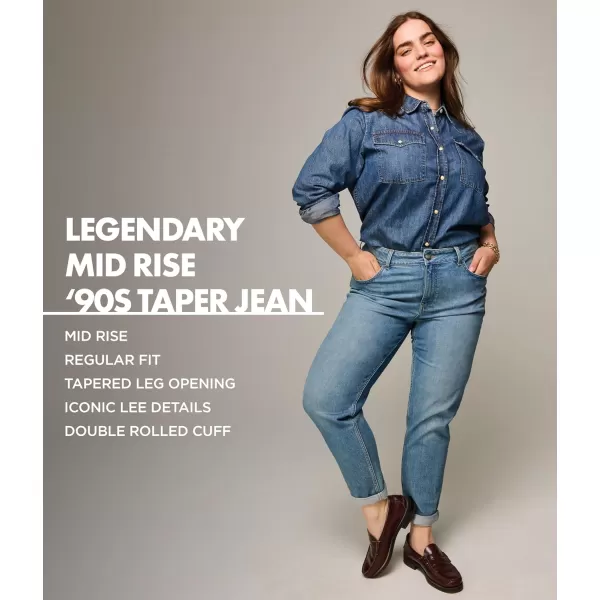 imageLee Womens Plus Size Legendary Mid Rise 90s Taper JeanDark Stream