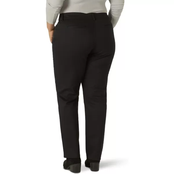 imageLee Womens Plus Size Wrinkle Free Relaxed Fit Straight Leg PantBlack