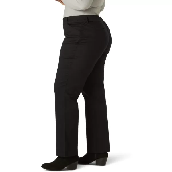 imageLee Womens Plus Size Wrinkle Free Relaxed Fit Straight Leg PantBlack