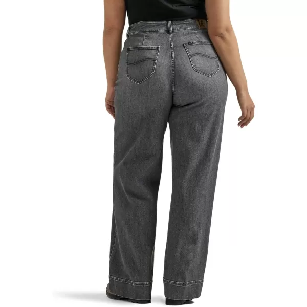 imageLee Womens Plus Size Legendary High Rise Trouser JeanBlurred Darks