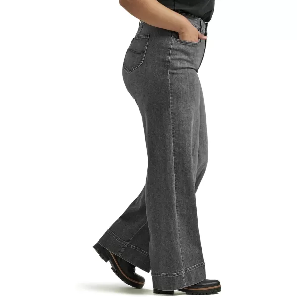 imageLee Womens Plus Size Legendary High Rise Trouser JeanBlurred Darks