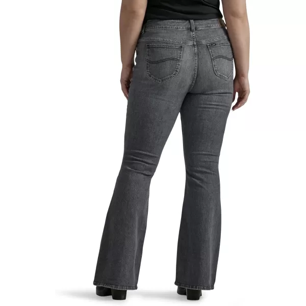 imageLee Womens Plus Size Legendary Mid Rise Flare JeanBlurred Darks