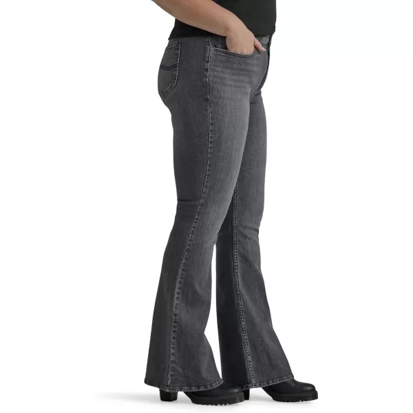 imageLee Womens Plus Size Legendary Mid Rise Flare JeanBlurred Darks