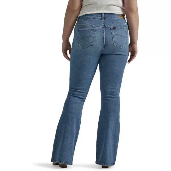 imageLee Womens Plus Size Legendary Mid Rise Flare JeanElevated Retro