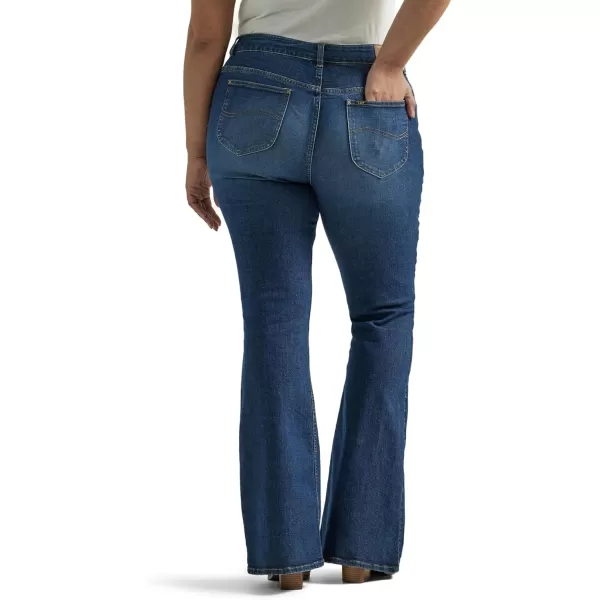 imageLee Womens Plus Size Legendary Mid Rise Flare JeanInner Strength