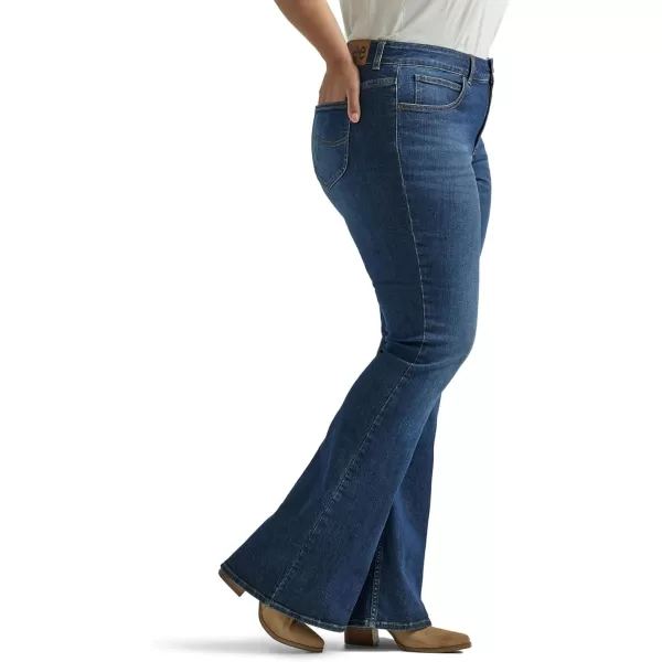 imageLee Womens Plus Size Legendary Mid Rise Flare JeanInner Strength