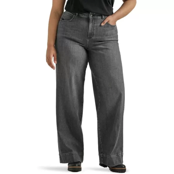 imageLee Womens Plus Size Legendary High Rise Trouser JeanBlurred Darks