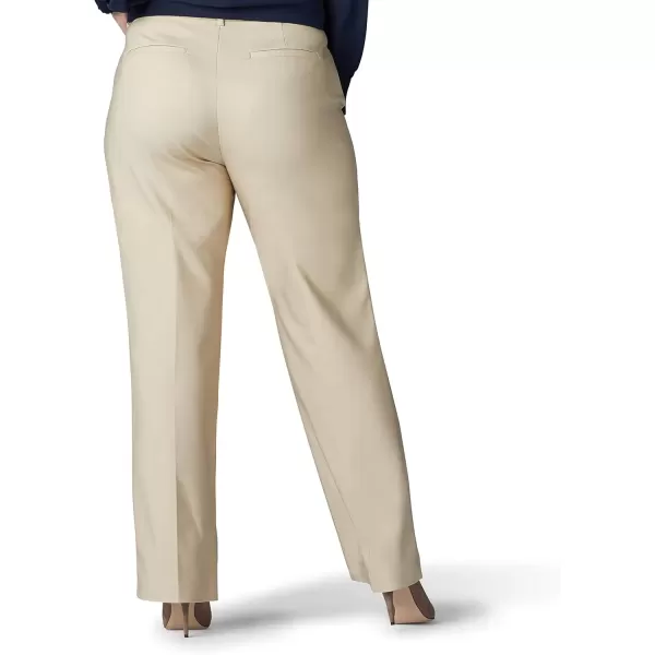 imageLee Plus Size Ultra Lux Comfort with Flex Motion Trouser PantBungalow Khaki