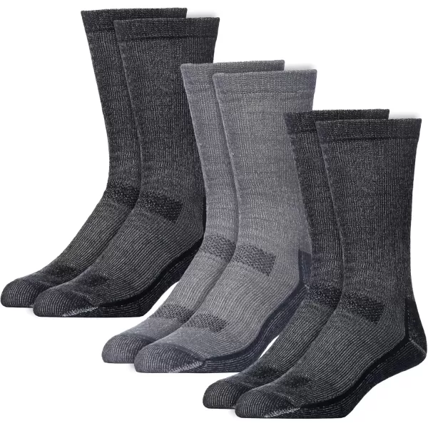 imageLee Heavyweight Long Cushion Boot Socks for Men  Crew Socks for Work Size 612BlackGreyNavy