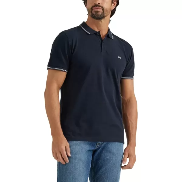 imageLee Mens Legendary Polo ShirtUnionall Black