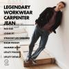 imageLee Mens Legendary Workwear Carpenter JeanAuthentic Stone